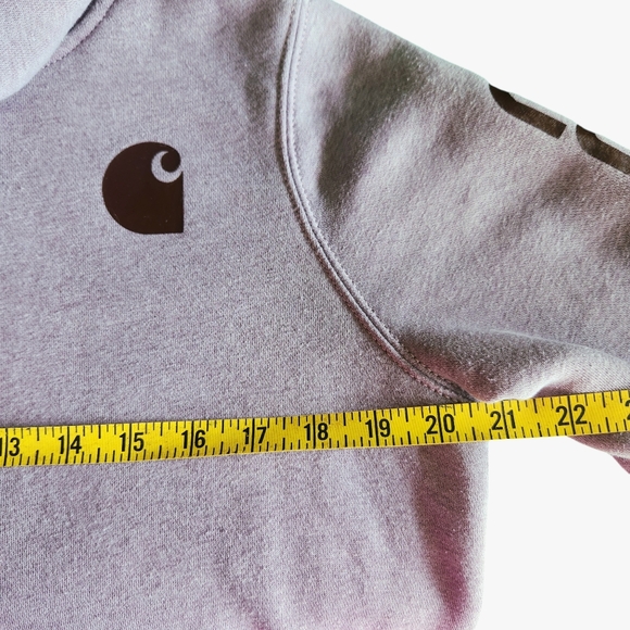 Carhartt Clarksburg Sweatshirt Hoodie Womens Small Relaxed Fit  Lilac Haze - Picture 11 of 15